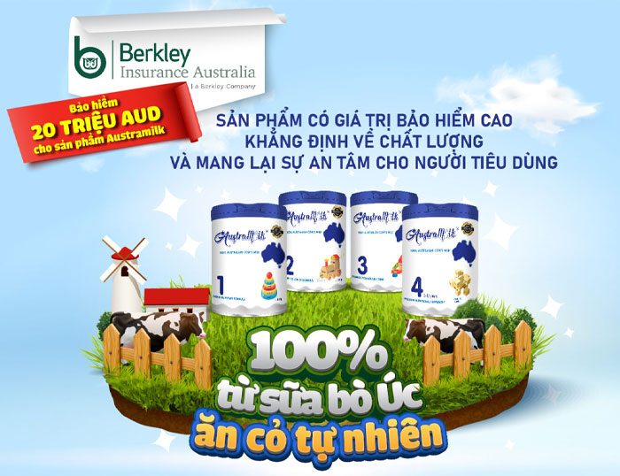 Sữa Austramilk Được Berkley Cung Cấp Gói Bảo Hiểm