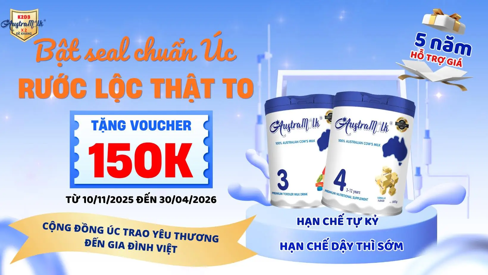 AUSTRAMILK GỬI MỘT CÁI ÔM ĐẾN NHỮNG NGƯỜI Ở LẠI