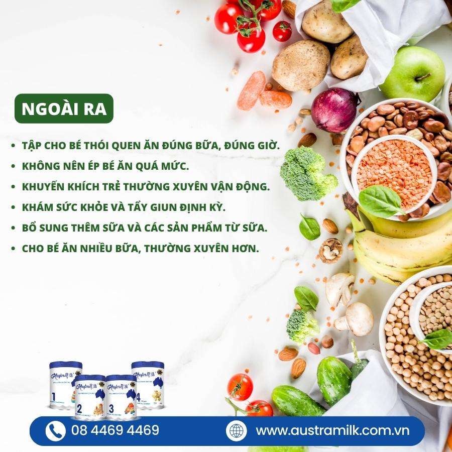 5 BÍ QUYẾT DINH DƯỠNG CÙNG AUSTRAMILK GIÚP BÉ TĂNG CÂN MAU LỚN