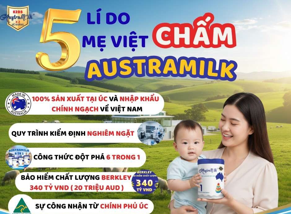Austramilk: Giải Pháp Dinh Dưỡng Vàng Giúp Bé Phát Triển Toàn Diện