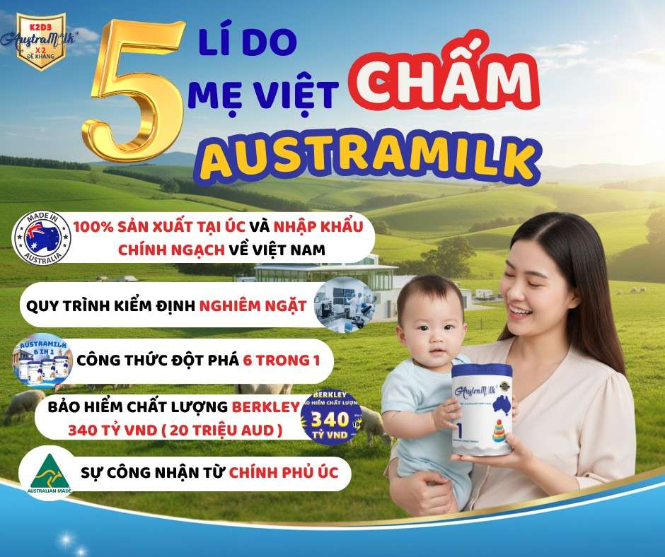 Austramilk: Giải Pháp Dinh Dưỡng Vàng Giúp Bé Phát Triển Toàn Diện